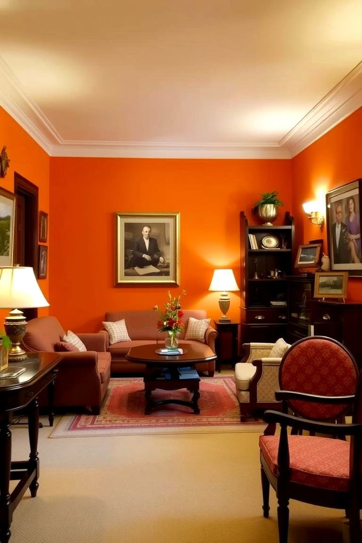Classic Cozy Orange Revival - 22 Orange Accent Wall Ideas