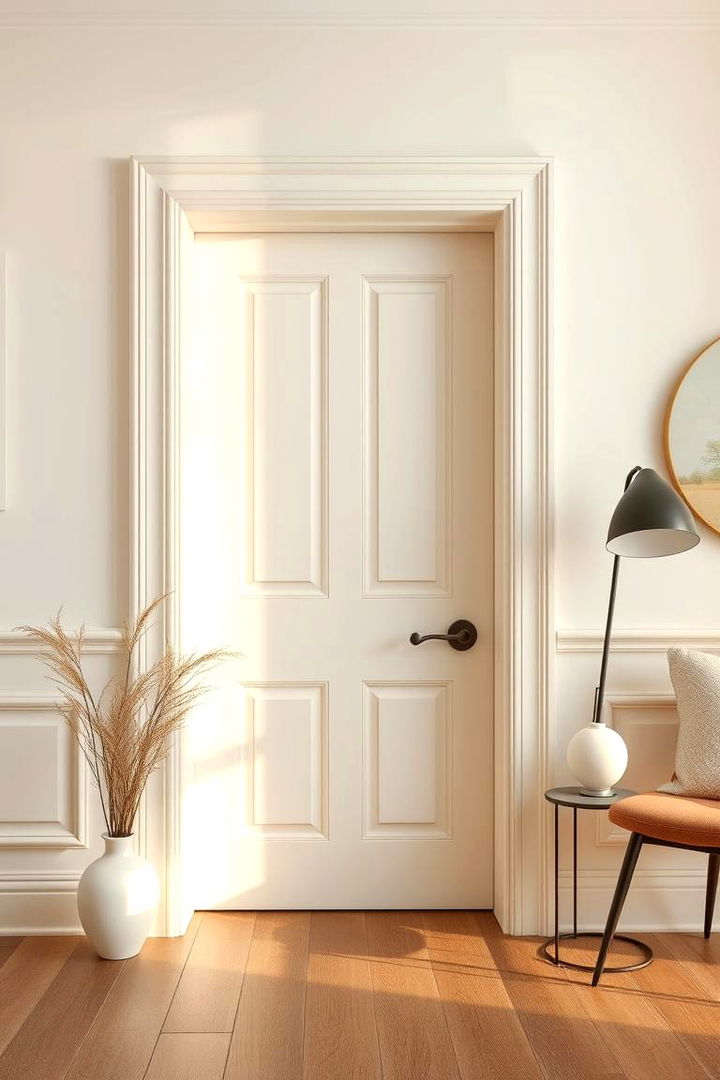 Classic Cream Warmth - 22 Interior Door Color Ideas