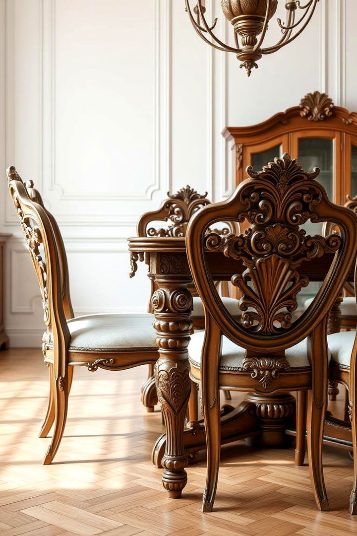 Classic Dining Set Presentation - 22 Vintage Dining Room Ideas