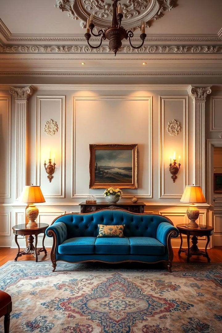 Classic Elegance Living - 22 Blue Couch Living Room Ideas