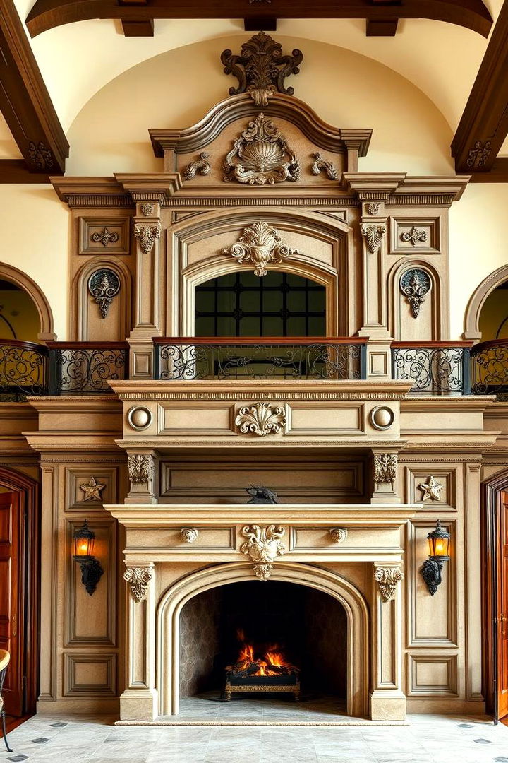 Classic Elegance Statement - 22 Two-story Fireplace Ideas