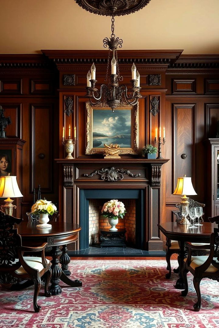 Classic Elegance and Warmth - 22 Dining Room With Fireplace Ideas
