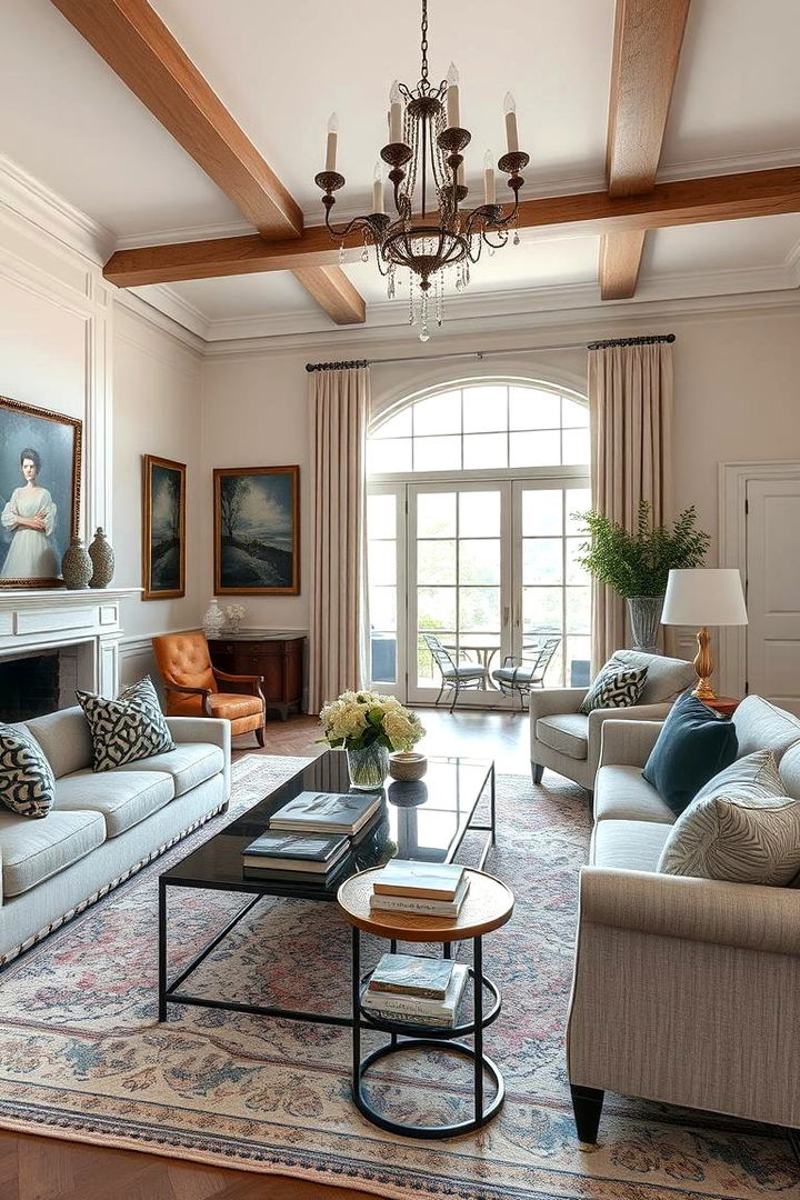 Classic Elegance with a Twist - 22 Large Living Room Ideas