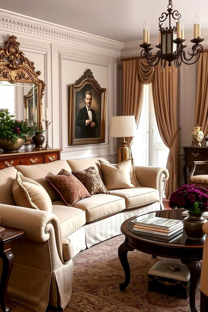 Classic Elegance with a Twist - 22 Beige Couch Living Room Ideas
