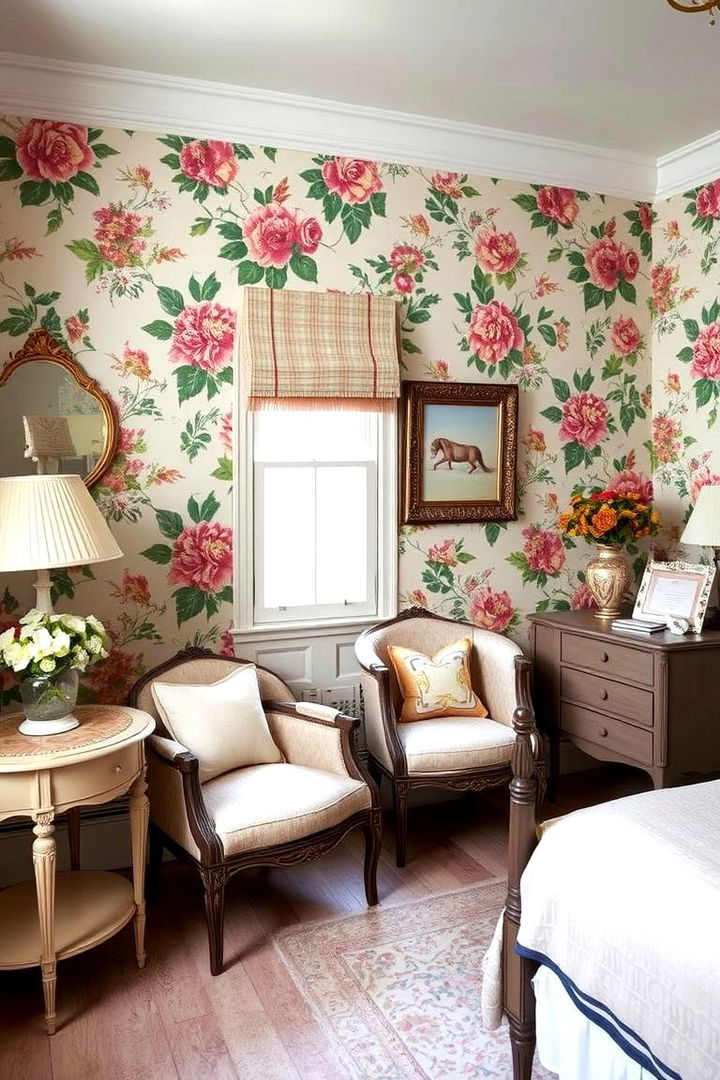 Classic Floral Patterns - 22 Vintage Bedroom Ideas