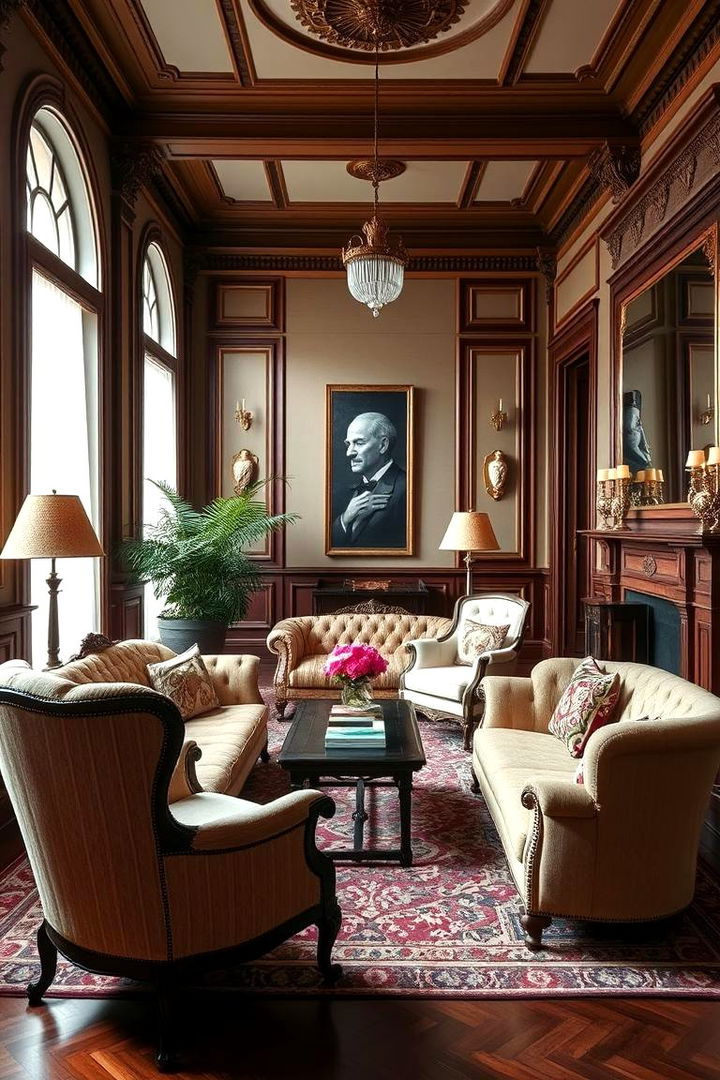 Classic Furniture Pieces Bringing Old World Charm - 22 Parisian-style Living Room Ideas