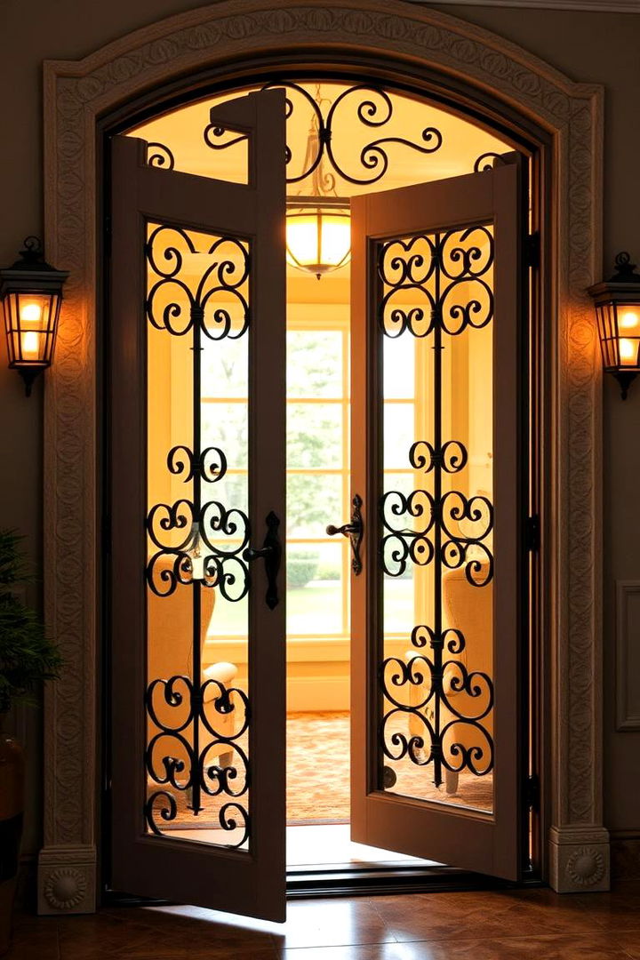 Classic Iron Accents - 22 Patio Door Ideas