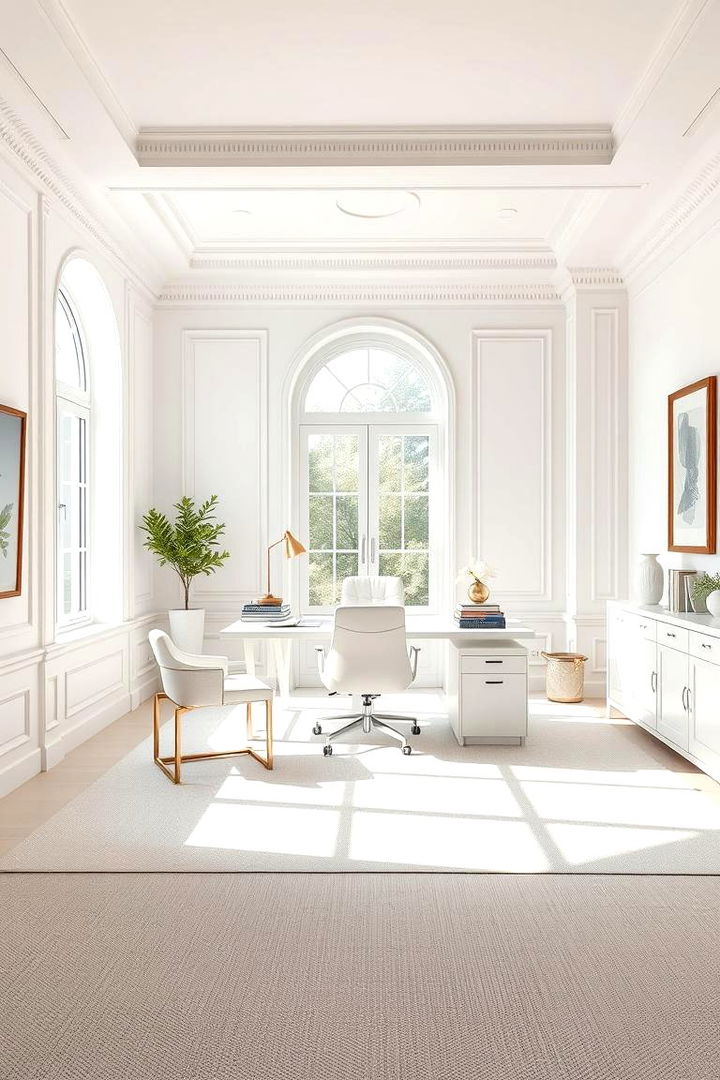 Classic Ivory Elegance - 22 Home Office Paint Colors
