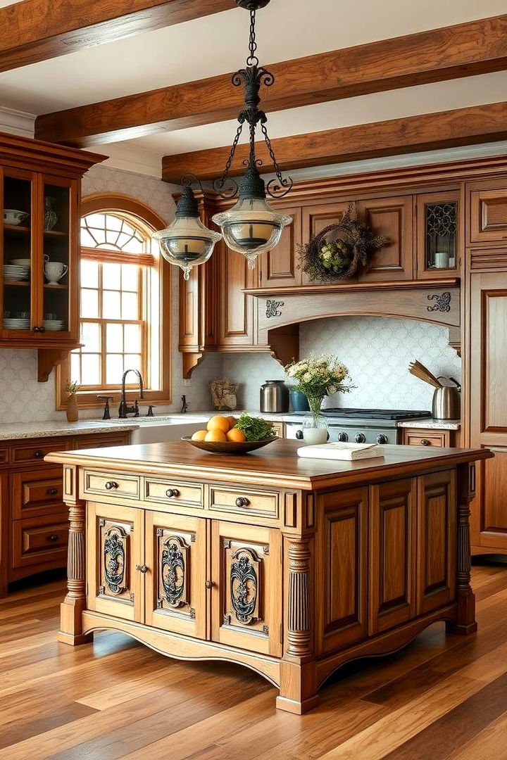 Classic Kitchen Islands - 22 Victorian Kitchen Ideas