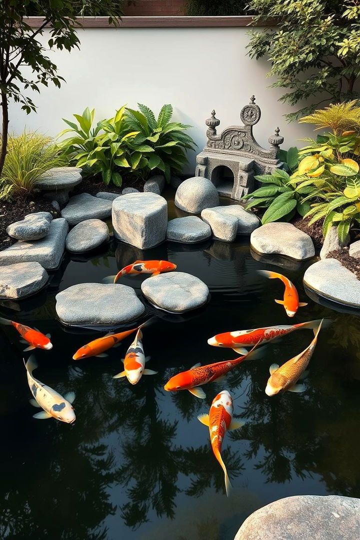 Classic Koi Pond - 22 Backyard Pond Ideas
