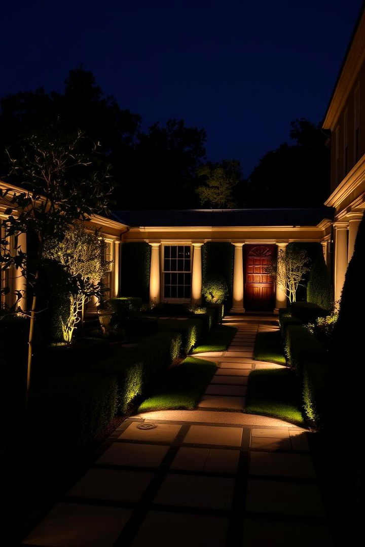 Classic Landscape Lighting - 22 Formal Garden Ideas