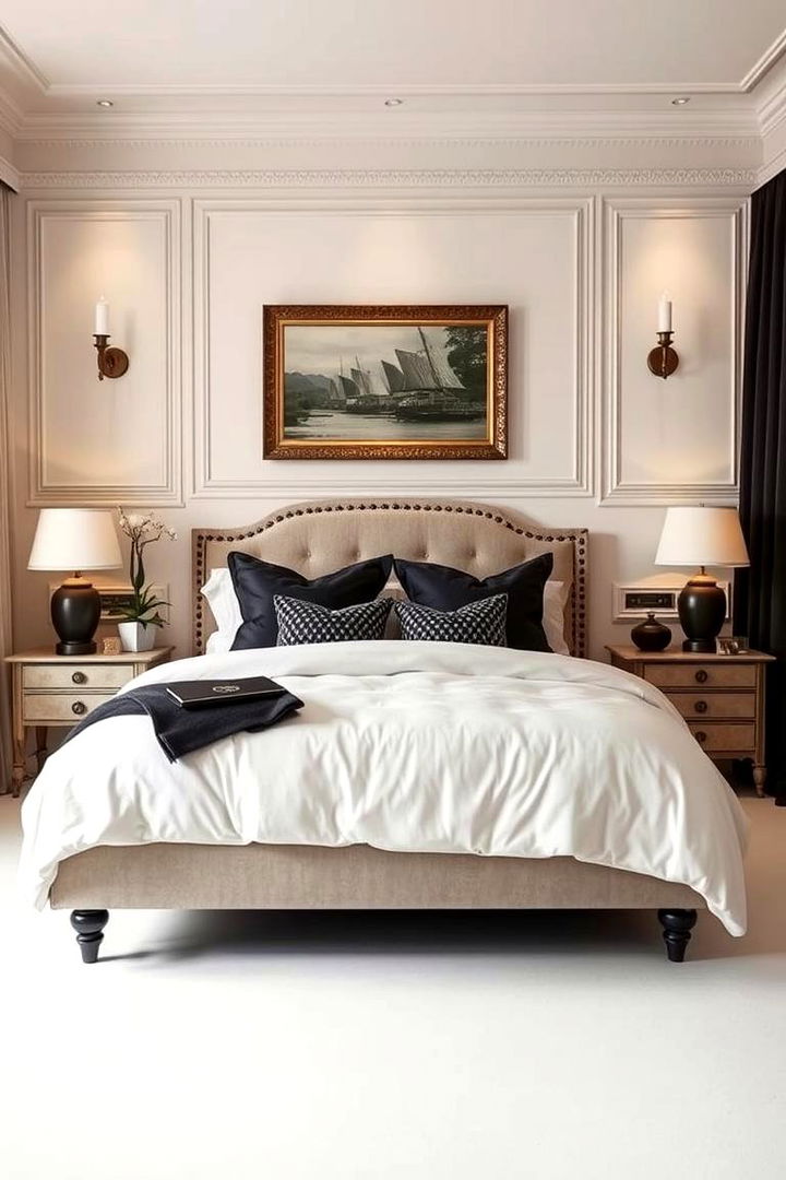 Classic Meets Contemporary - 22 Cream and Black Bedroom Ideas