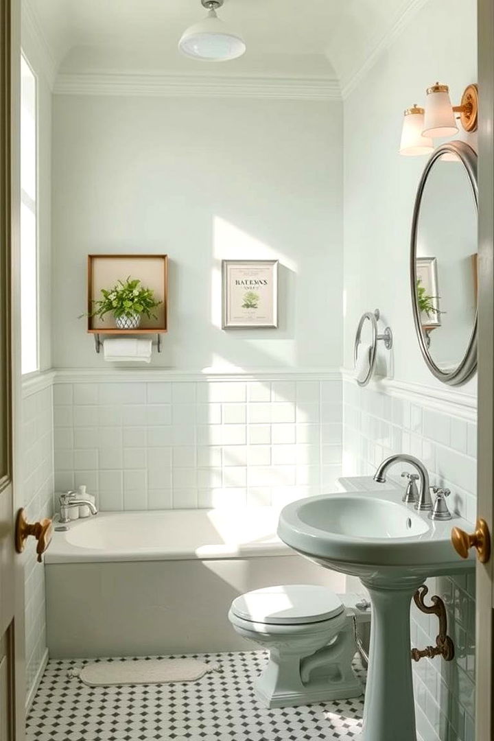 Classic Mint Fixtures - 22 Mint Green Bathroom Ideas