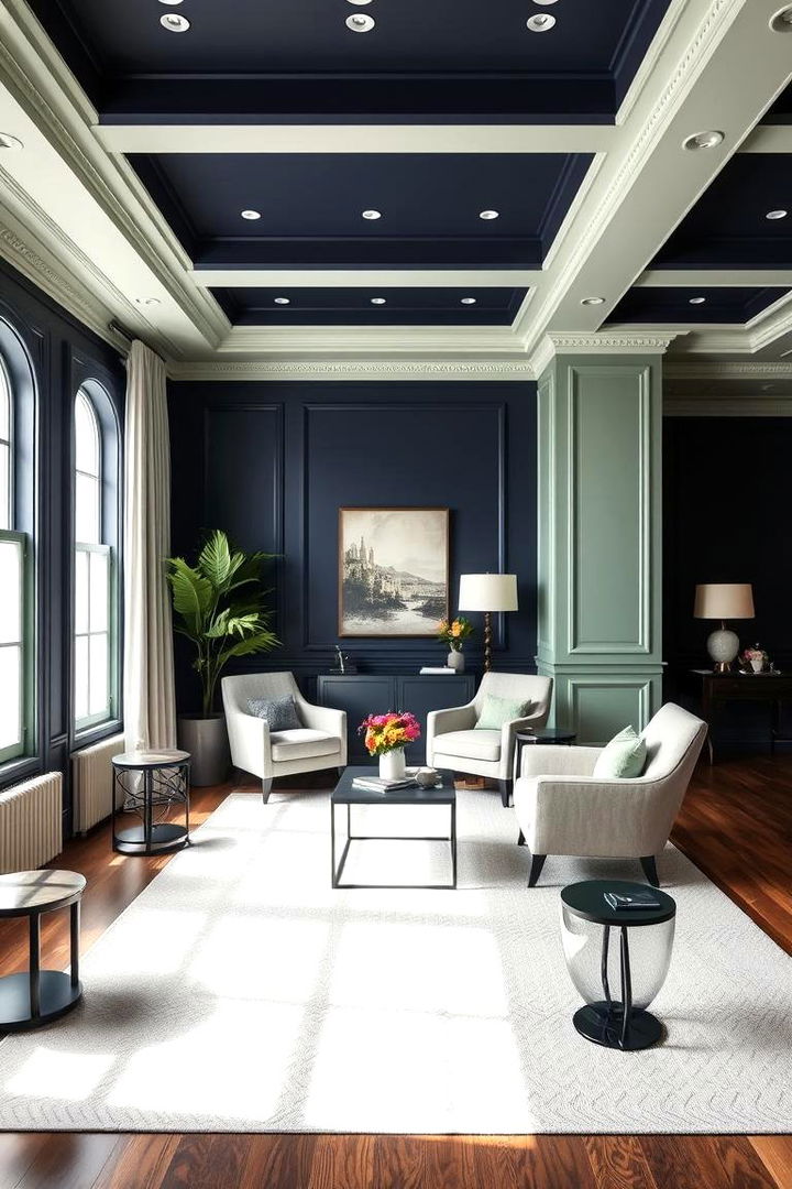 Classic Navy with Mint Elegance - 22 Blue and Green Color Combos for Decorating