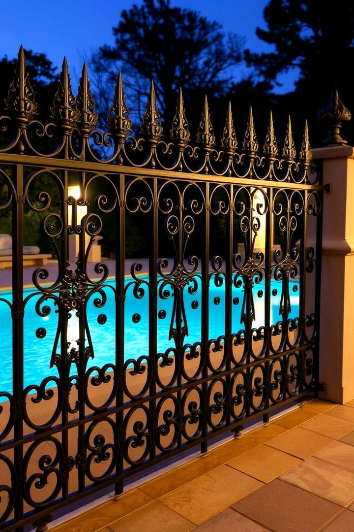 Classic Ornamental Steel Fencing - 22 Pool Fence Ideas