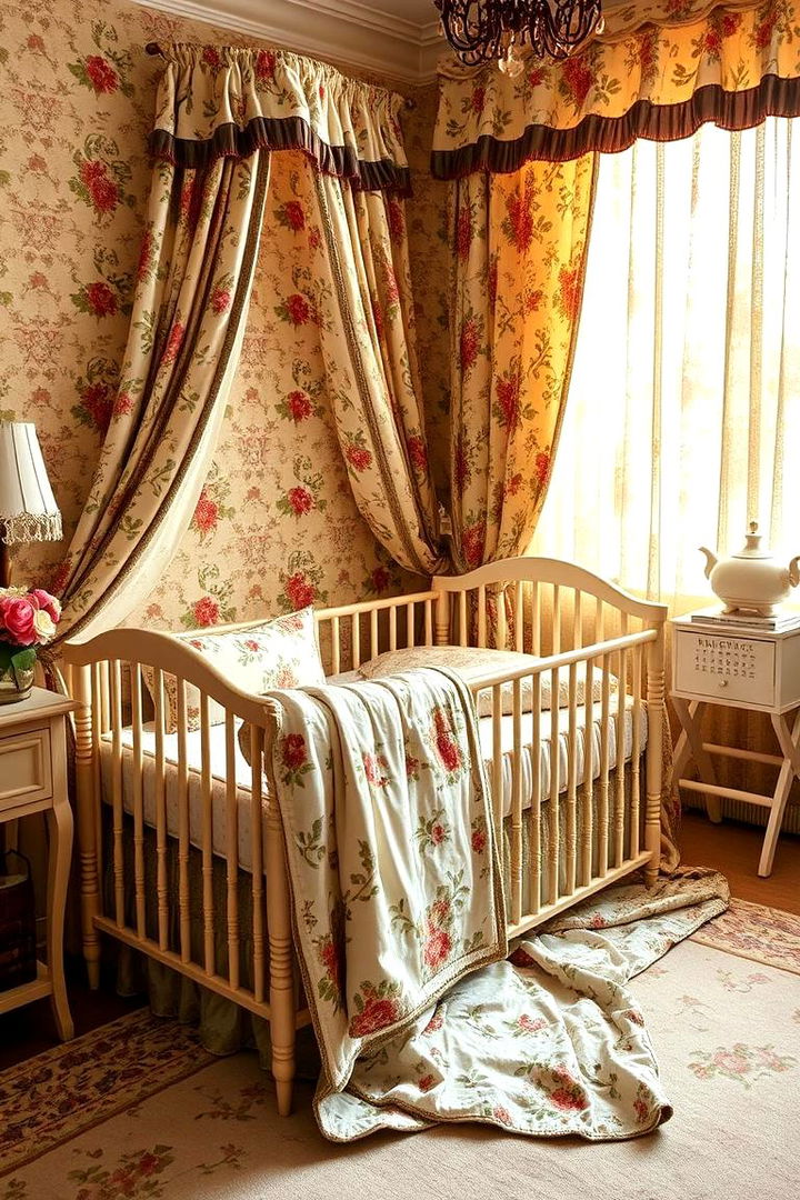 Classic Patterns and Cozy Textiles - 22 Vintage Nursery Ideas
