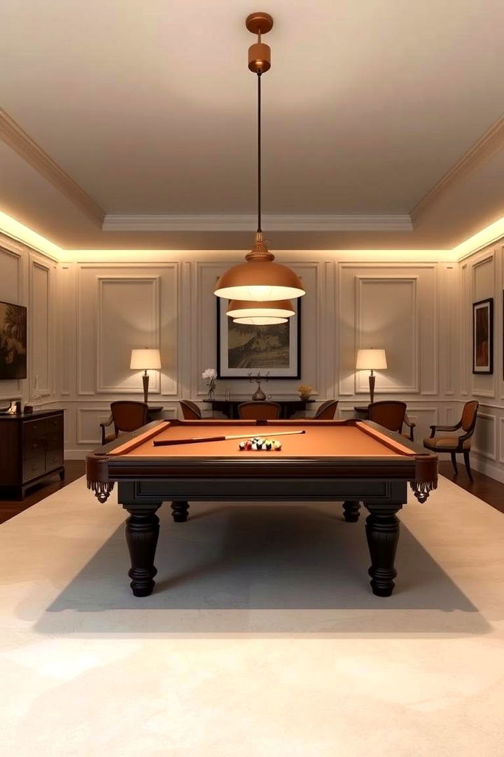 Classic Refined Sophistication - 22 Pool Table Room Ideas