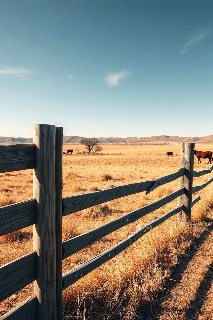 Classic Retro Ranch Style Fence - 22 Privacy Fence Ideas