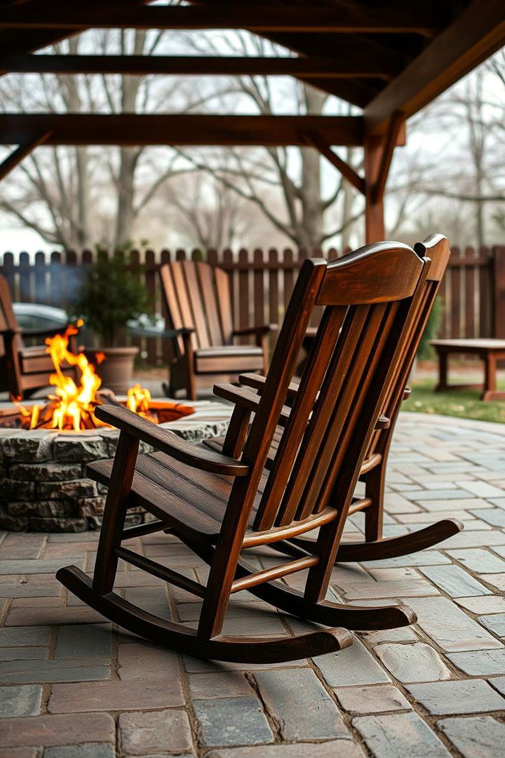 Classic Rocking Chairs Experience - 22 Fire Pit Seating Ideas
