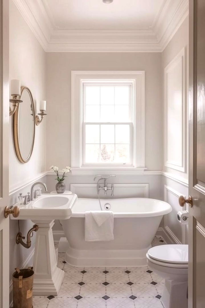 Classic Serenity - Neutral Bathroom Ideas for a Spa-Like and Elegant Retreat