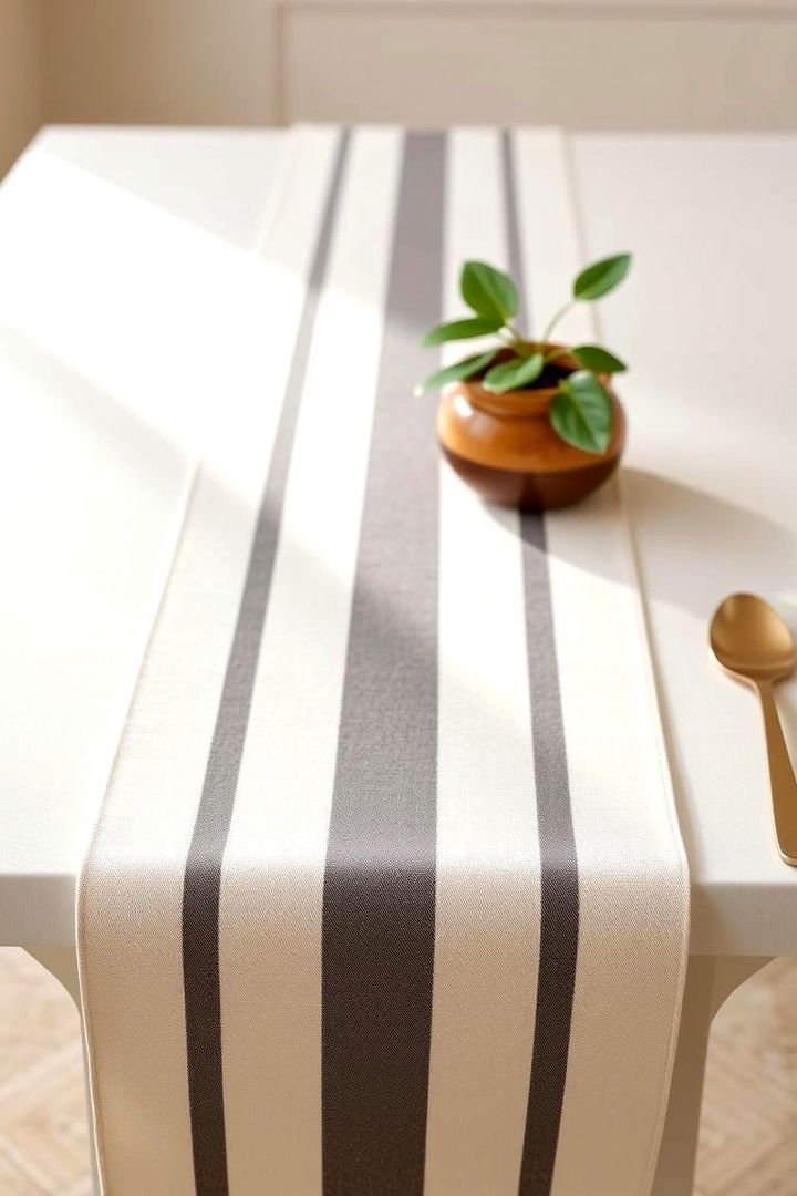 Classic Striped Table Runners - 22 Table Runner Ideas