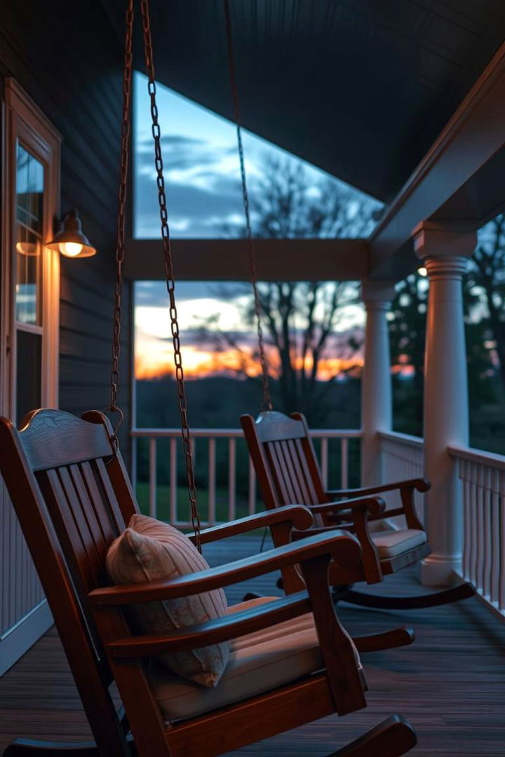 Classic Swinging Porch Chairs - 22 Victorian Porch Ideas