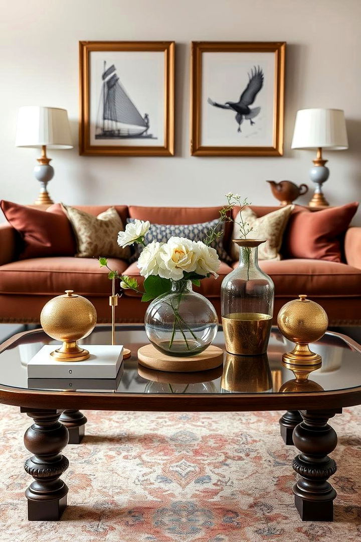 Classic Symmetry - 22 Coffee Table Decor Ideas