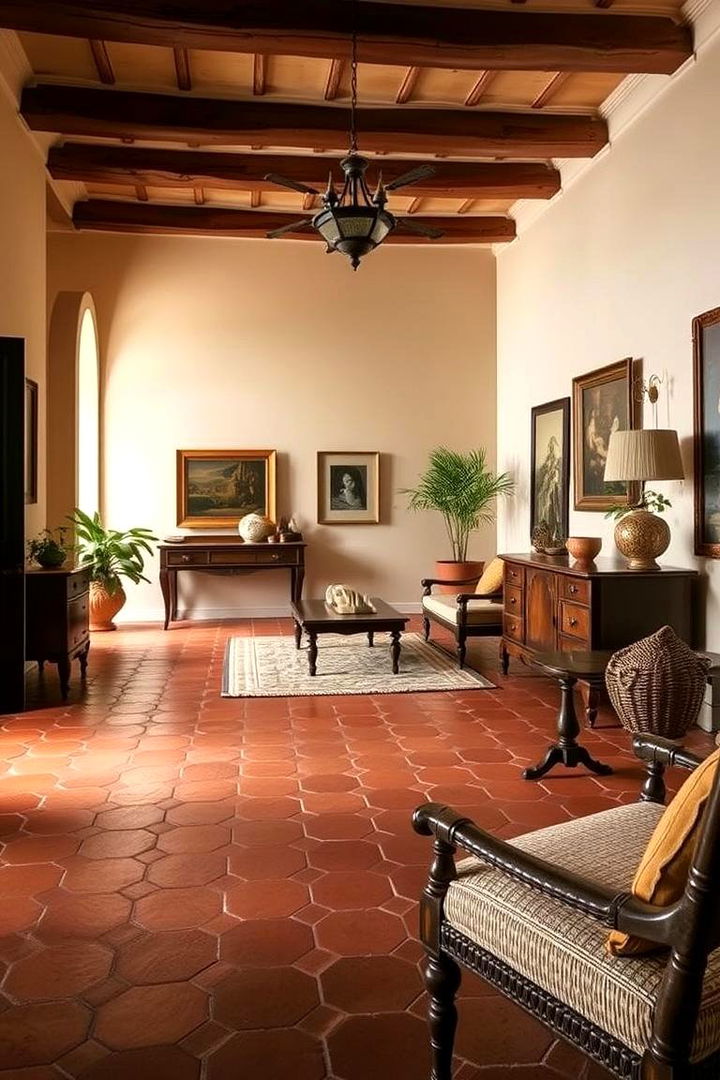 Classic Terracotta Flooring - 22 Mediterranean Interior Design Ideas