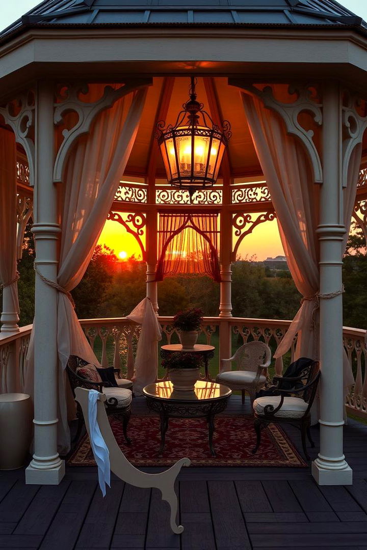 Classic Victorian Vibe Gazebo - 22 Gazebo on Deck Ideas