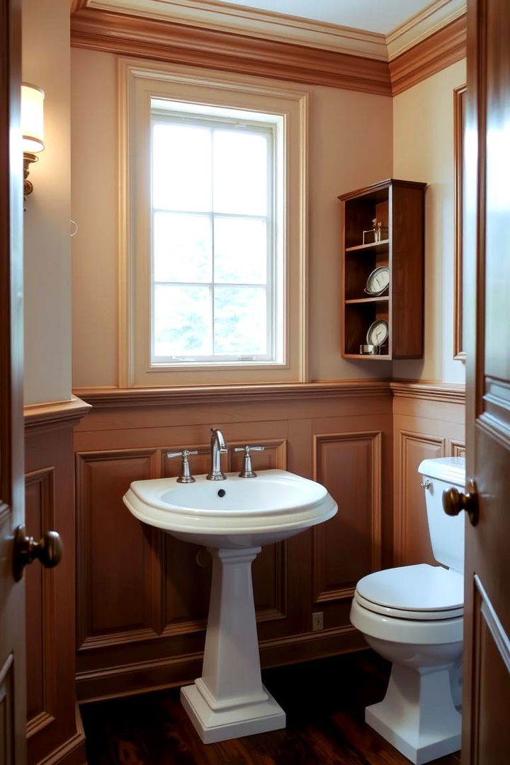 Classic Wainscoting Paneling for Timeless Beauty - 22 Bathroom Wall Paneling Ideas
