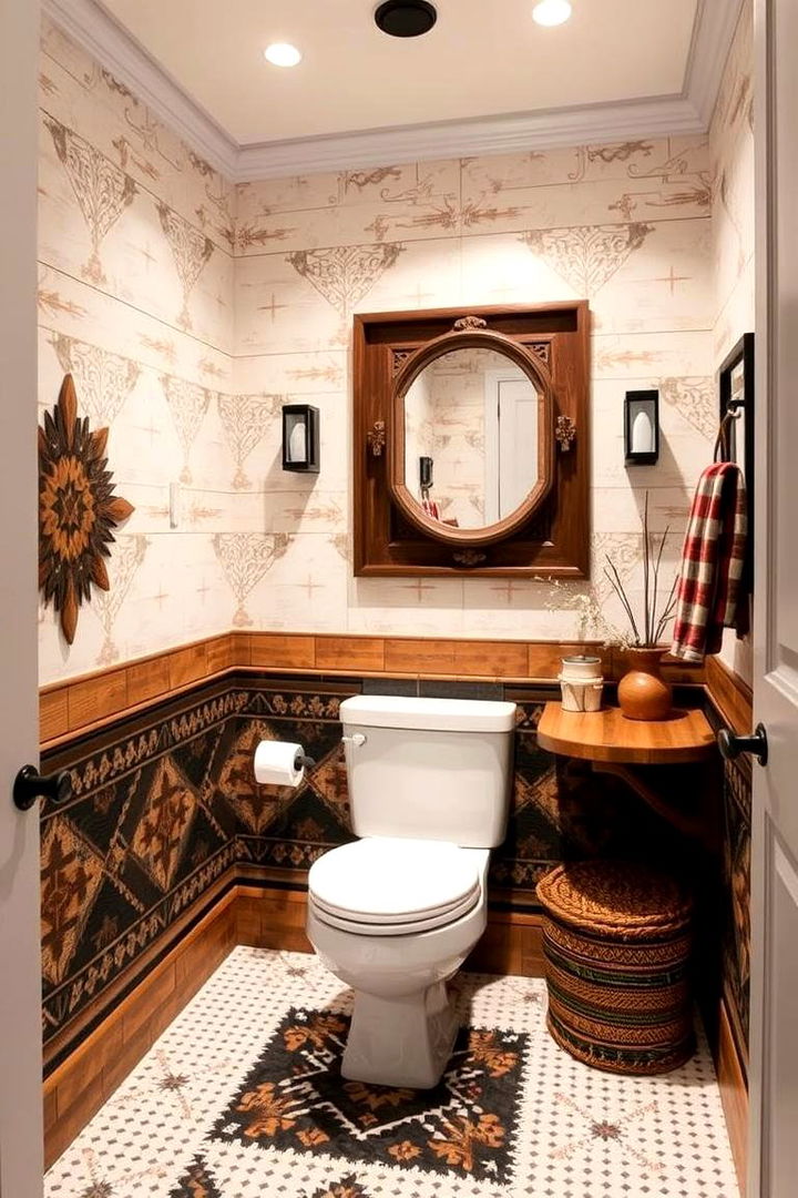 Classic Western Patterns - 22 Western Bathroom Ideas