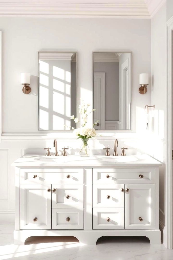 Classic White Elegance - 22 Double Vanity Bathroom Ideas