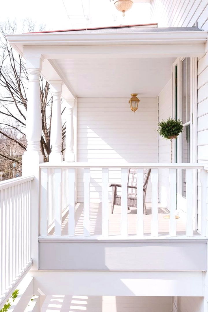 Classic White Picket Juliet Balcony Designs - 22 Juliet Balcony Ideas