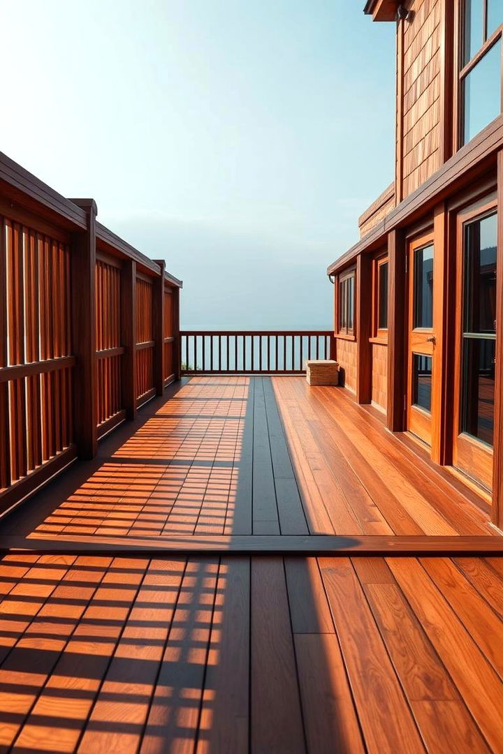 Classic Wood Elegance - 22 Floating Deck Ideas