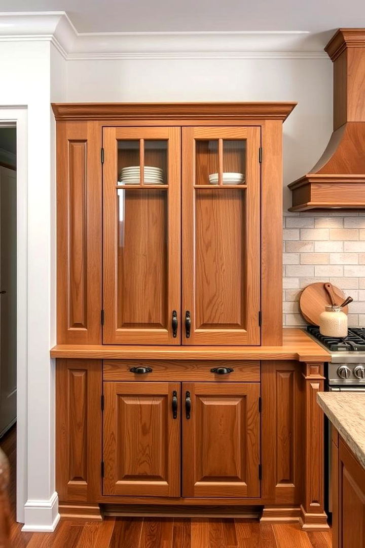 Classic Wood Finishes - 22 Corner Cabinet Ideas