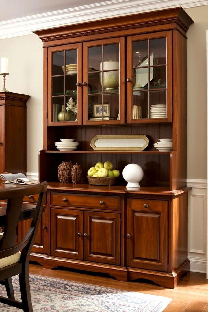 Classic Wood Finishes Hutch - 22 Dining Room Hutch Ideas