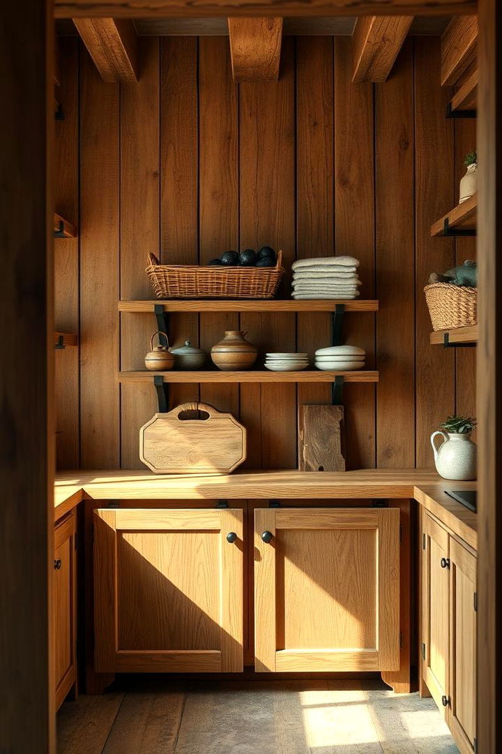 Classic Wooden Accents for Rustic Warmth - 22 Country Bathroom Ideas