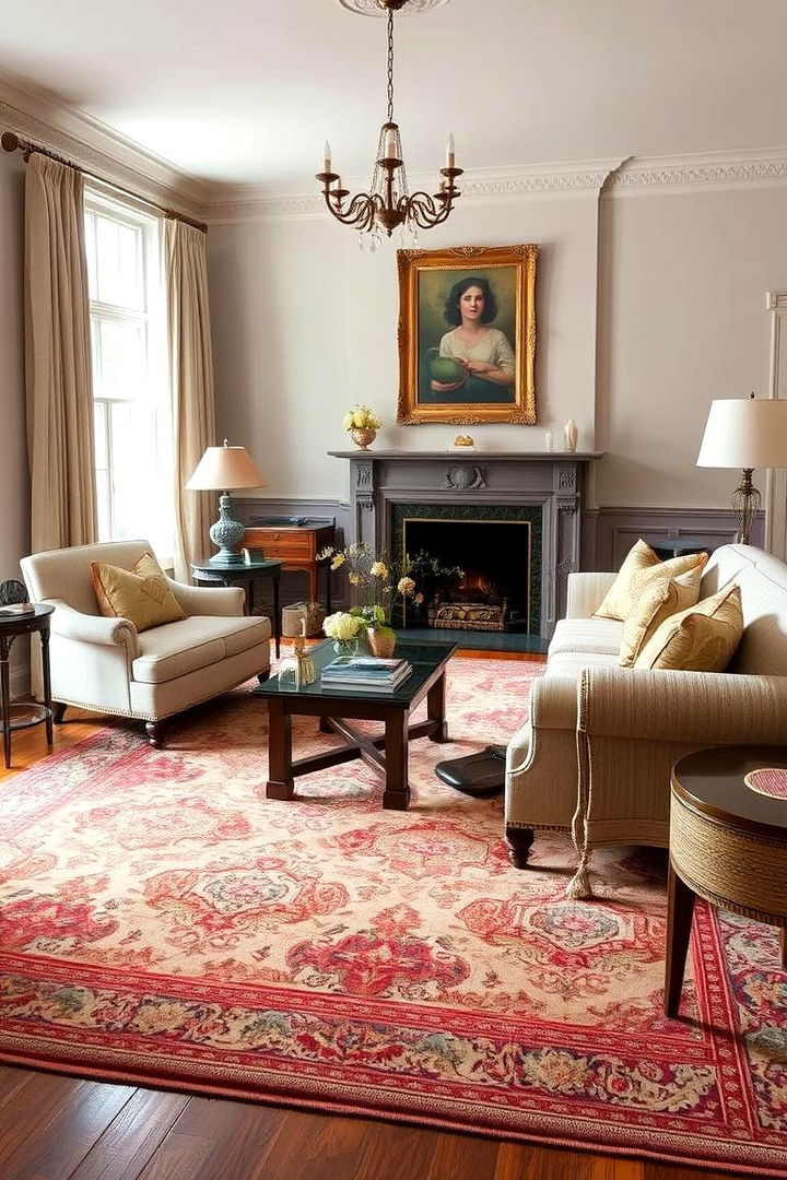 Classic Wool Elegance - 22 Living Room Rug Ideas