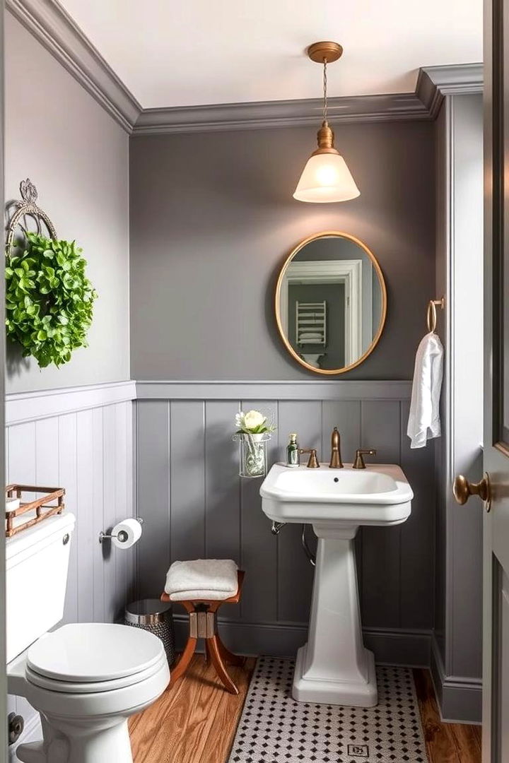 Classic with a Modern Update - 22 Green and Grey Bathroom Ideas