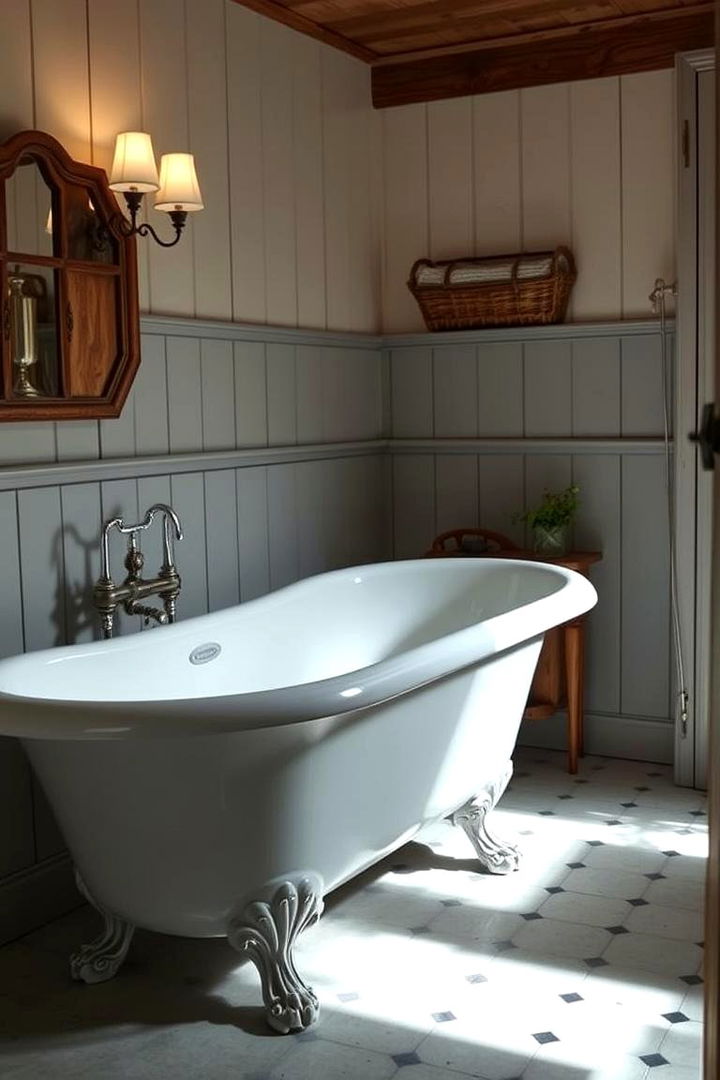 Clawfoot Tub Charm - 22 Farmhouse Bathroom Ideas