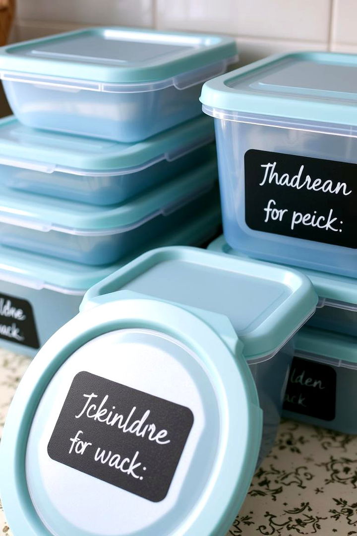 Clear Labeling Techniques - 22 Tupperware Organization Ideas