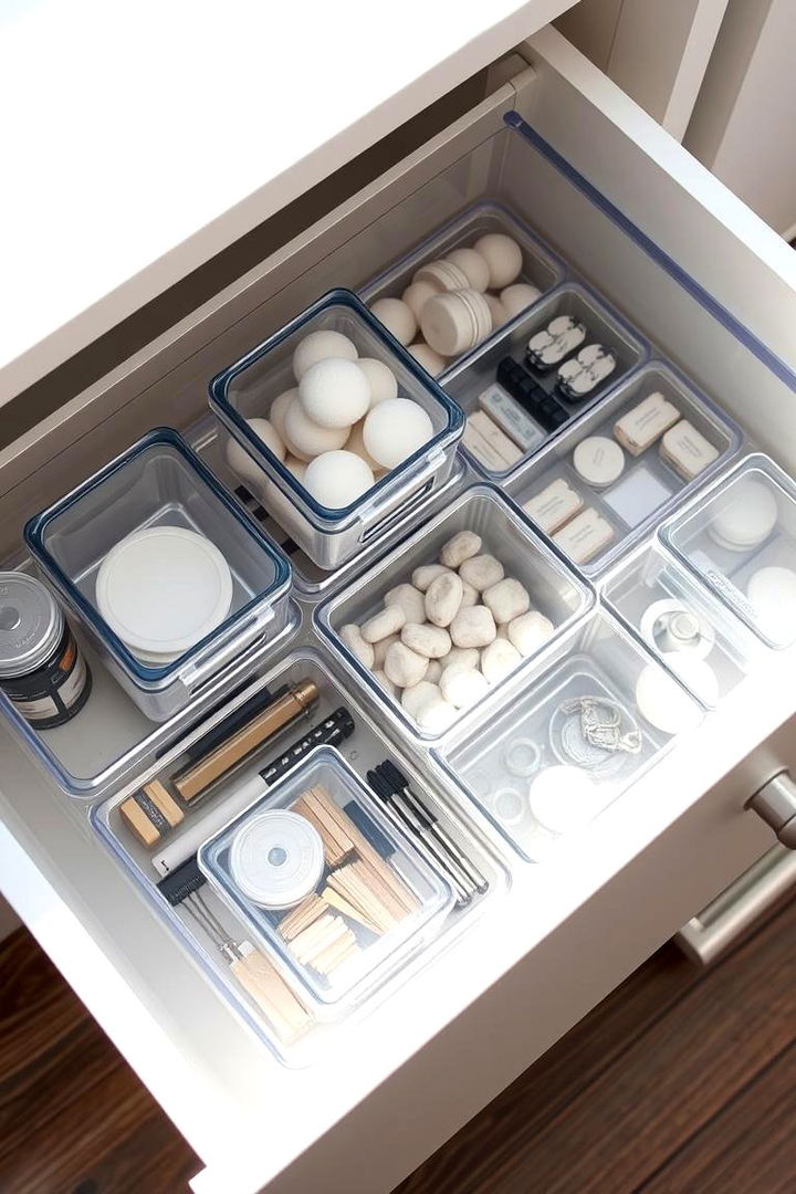 Clear Plastic Organizers - 22 Bathroom Drawer Organization Ideas