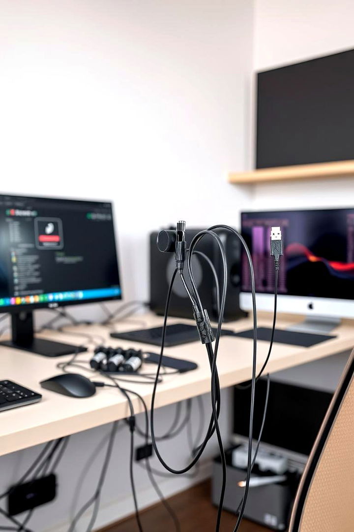Clever Cable Management Systems for a Tidy Look - 22 Small Home Office Ideas