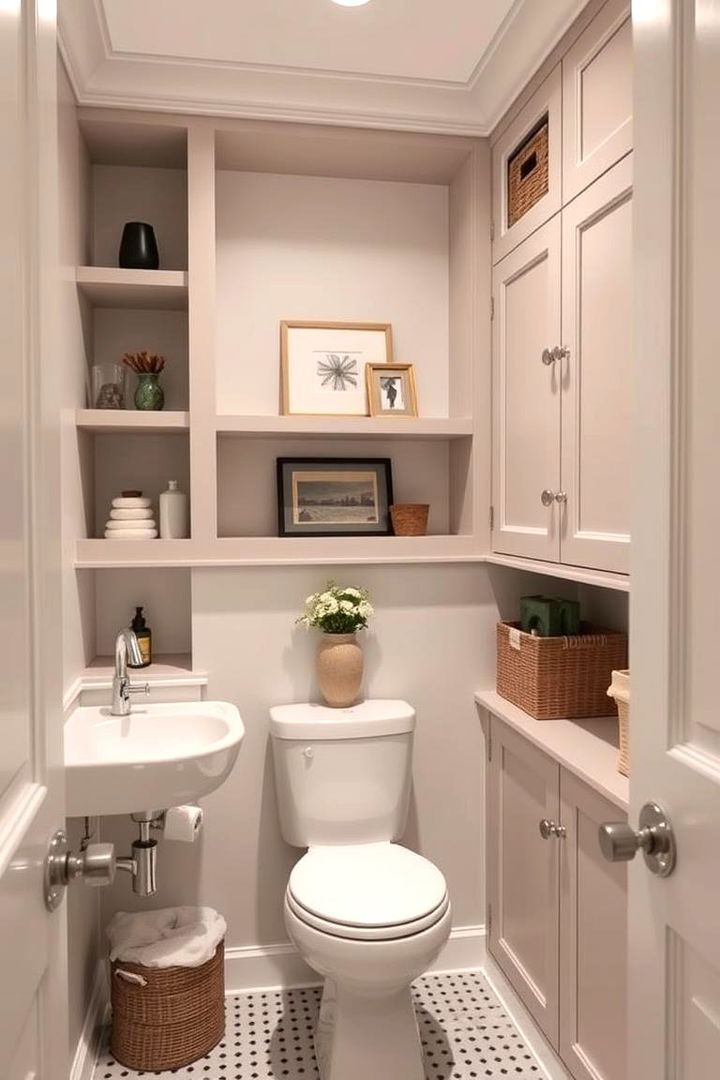 Clever Storage Solutions - 22 Small Master Bathroom Ideas