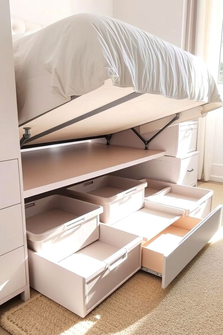 Clever Under Bed Storage Solutions - 22 Clothes Storage Ideas