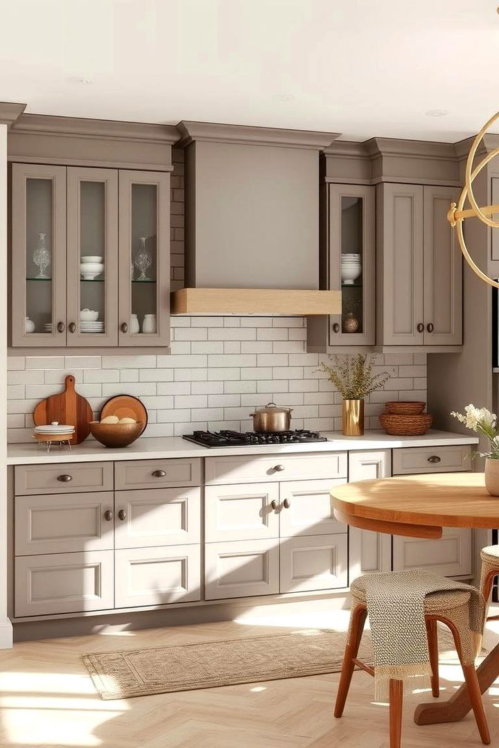 Clever Use of Neutral Shades - 22 Farmhouse Kitchen With Gray Cabinets Ideas