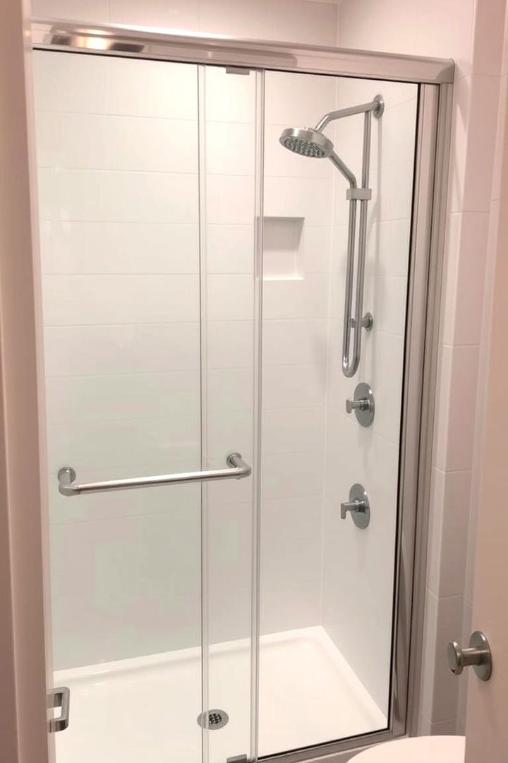 Clever Use of Sliding Doors - 22 Small Shower Ideas