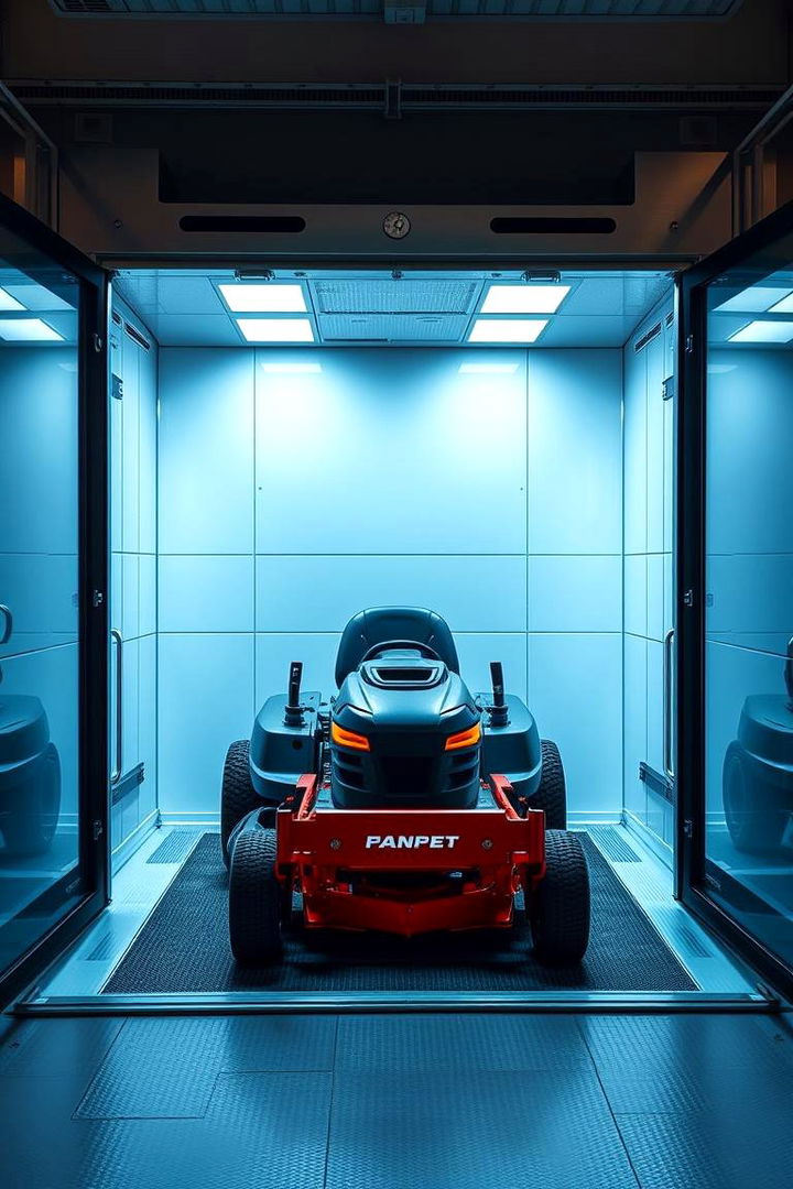 Climate Controlled Enclosures - 22 Lawn Mower Storage Ideas