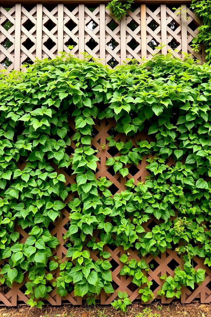 Climbing Plant Embrace Lattice Fence - 22 Lattice Fence Ideas