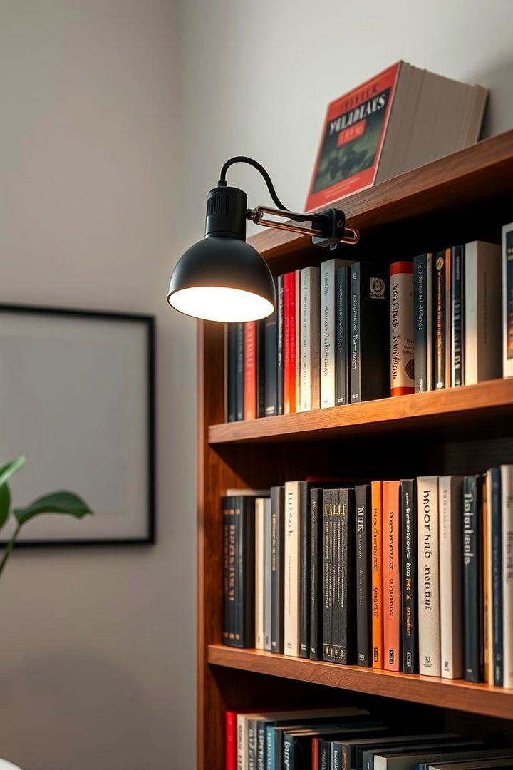 Clip On Reading Lamps - 22 Bookshelf Lighting Ideas